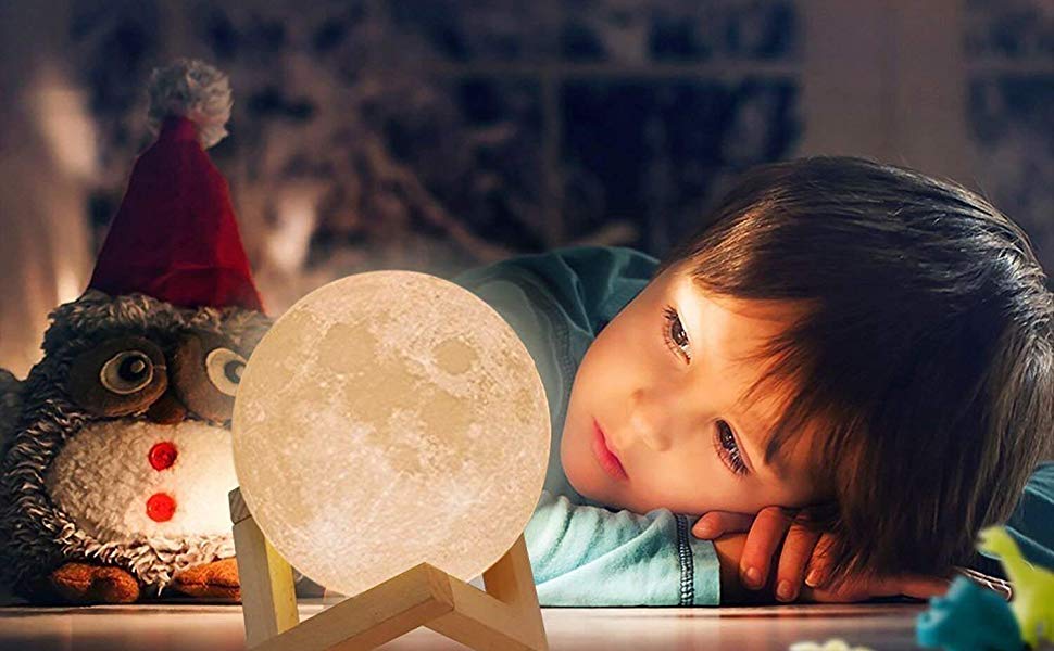 Picture of 3d মুন ল্যাম্প 16 রঙের রিমোট এবং টাচ-15 cm-টেবিল ল্যাম্প-টেবিল ল্যাম্প