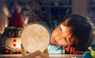 Picture of 3d মুন ল্যাম্প 16 রঙের রিমোট এবং টাচ-15 cm-টেবিল ল্যাম্প-টেবিল ল্যাম্প