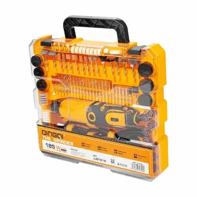 Picture of DINGQI Mini Drill Machine Dremel Drills Rotary DIY Tools Set 185W Die Grinder DIY Tool Variable Speed Mini Hand Grinder