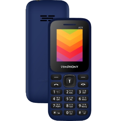 Picture of Symphony A20 Feature Phone with Dual SIM Slot and 1000 Phonebook, Multicolor (Best Price) 