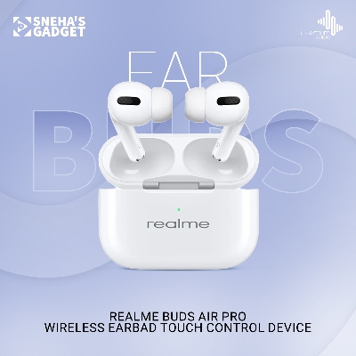 Picture of Exceptional elegant -Top-Tier - Realme Bads Air Pro Wireless earbad Touch Control Device - Exceptional Quality