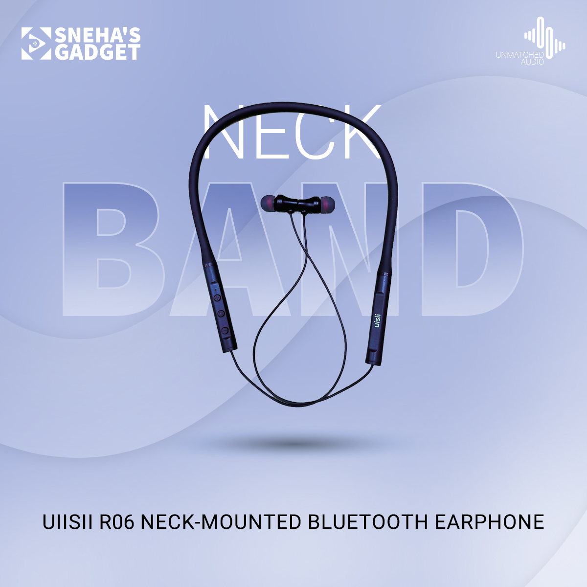 Picture of UiiSii R06 Neck-Mounted Bluetooth Earphone - Headphone