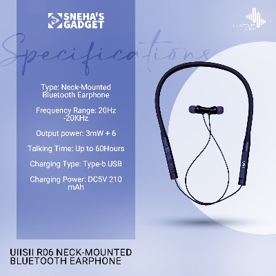 Picture of UiiSii R06 Neck-Mounted Bluetooth Earphone - Headphone