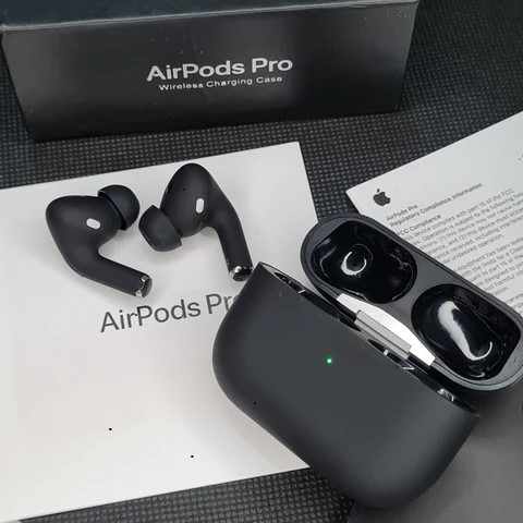 Picture of AirPods Pro 2nd generation MADE IN DUBAI Bluetooth Earbuds black glossy