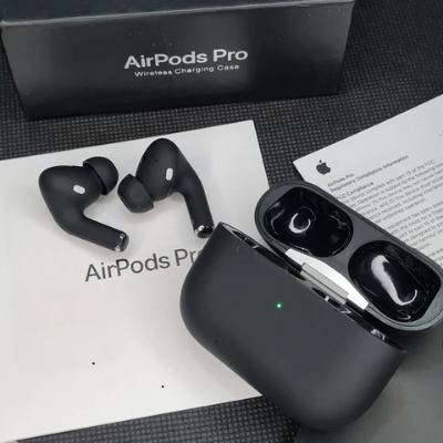 Picture of AirPods Pro 2nd generation MADE IN DUBAI Bluetooth Earbuds black glossy