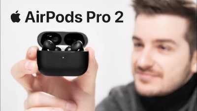 Picture of AirPods Pro 2nd generation MADE IN DUBAI Bluetooth Earbuds black glossy