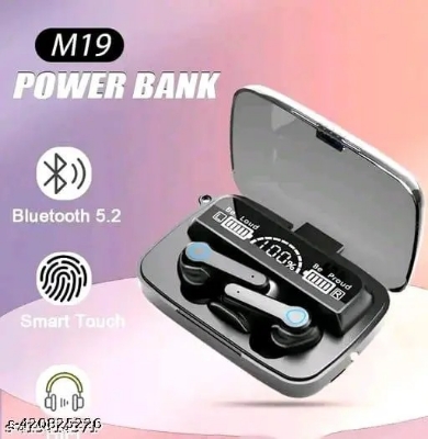 Picture of M19 TWS Wireless Bluetooth 5.1 Earbuds - Featuring Touch Control, HD Mirror, and the Latest Updates for Enhanced Performance