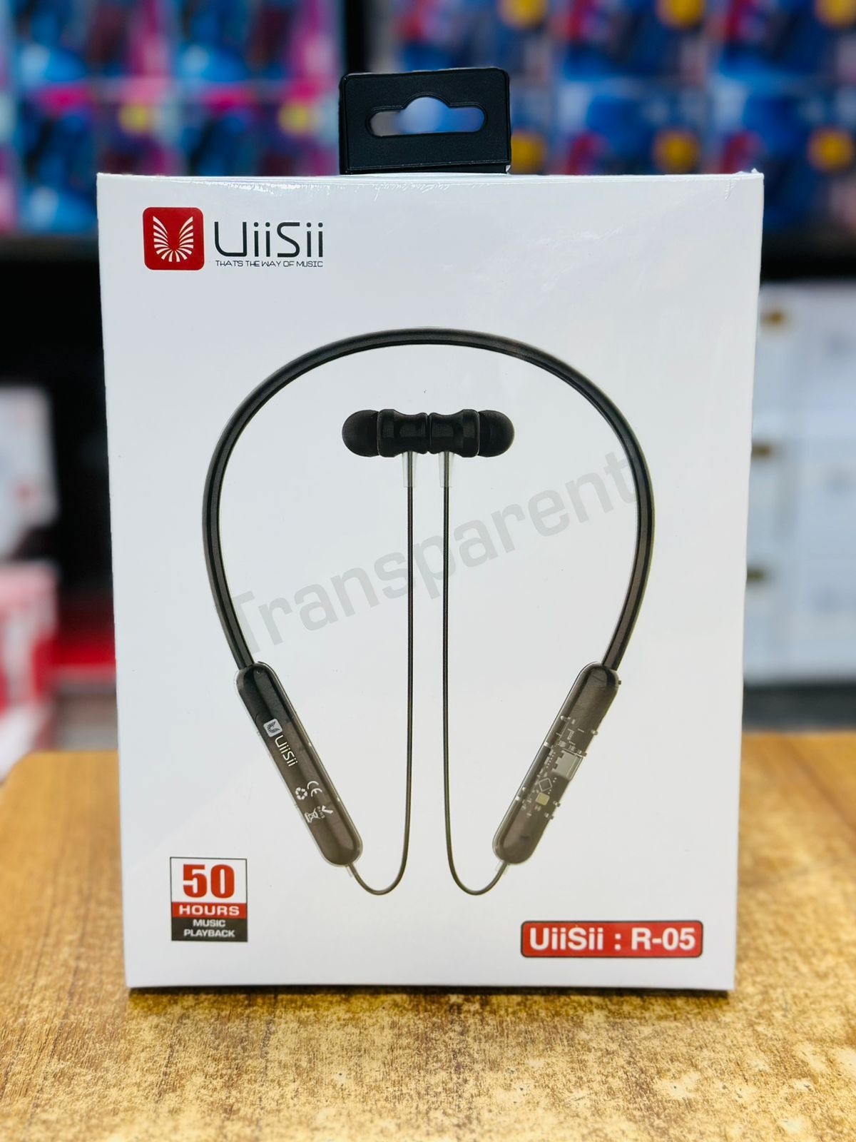 Picture of UiiSii R-05 Transparent neckband 50 Hours Music playback