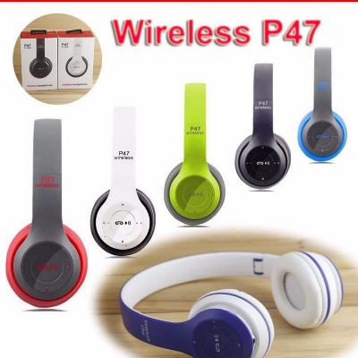 Picture of P47 - Wireless Bluetooth Headphone | In Ear Earphone for Android -