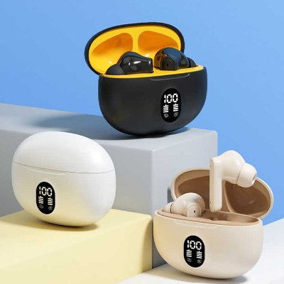 Picture of Air 04 Wireless Earbuds Micro A04 Airpods Air 39 Earbuds Micro Clear Sound, Bluetooth 5.3, Transparent Case, Heavy Bass Stereo, Noise Reduction, Sports Headset with Microphone, Waterproof, LED Display