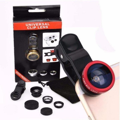 Picture of Universal Mobile Clip-on Lens With 3-in-1 Effect (Fish-eye, Wide-Angle, Macro)