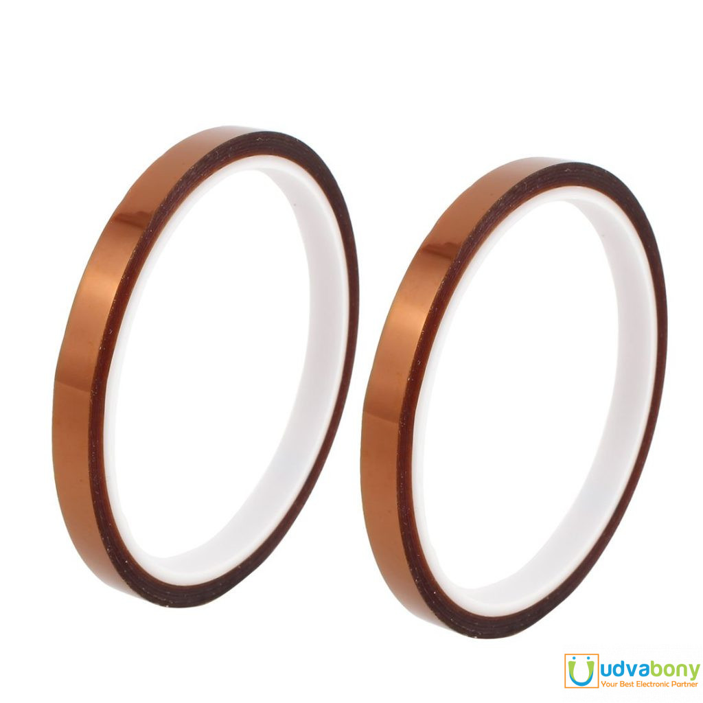 Picture of 8mm Heat Resistant Kapton Tape 8mm Reflective Tape High Temperature Adhesive Electronic Industry