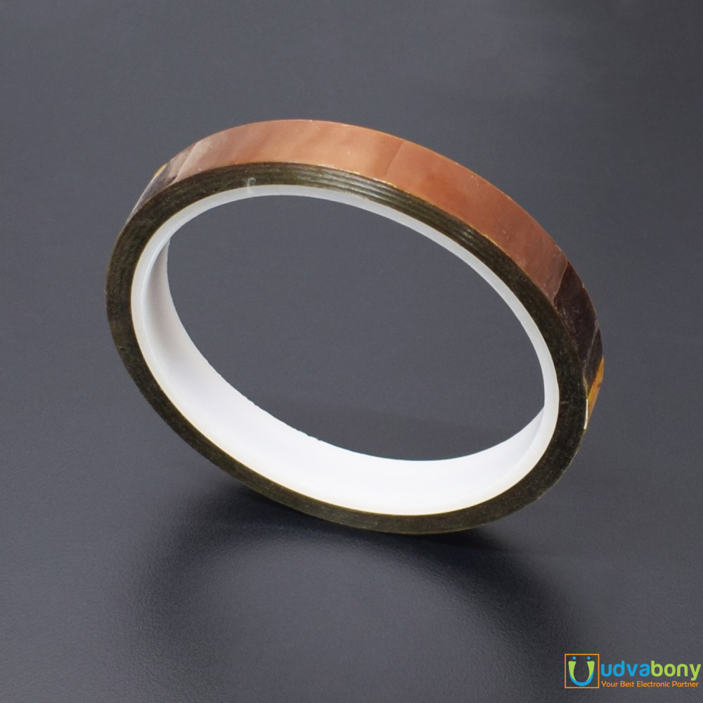 Picture of 8mm Heat Resistant Kapton Tape 8mm Reflective Tape High Temperature Adhesive Electronic Industry
