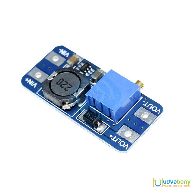Picture of DC DC Step Up MT3608 Boost Converter Micro USB DC 2V-24V to 5V-28V 2A  Adjustable Voltage Regulator Module Power Supply