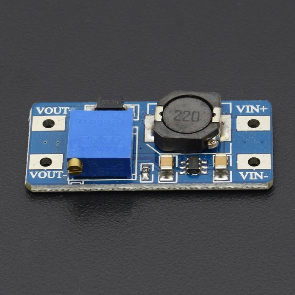 Picture of DC DC Step Up MT3608 Boost Converter Micro USB DC 2V-24V to 5V-28V 2A  Adjustable Voltage Regulator Module Power Supply
