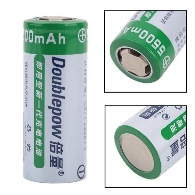 Picture of 26650 Rechargeable Battery DP-5500mAh 26650 3.7V Rechargeable Battery 26650 Rechargeable Lithium Battery Flat Head Battery For Solar Light Flash Light