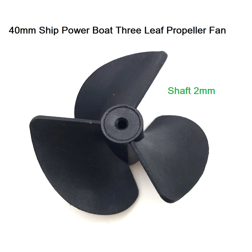 Picture of 40mm BOAT FAN Nylon Mini Boat Fan 3 Blade 40mm Shaft Hole 2mm 3 Vane Paddle 40mm Diameter Boat Motor Fans Boat Fans 