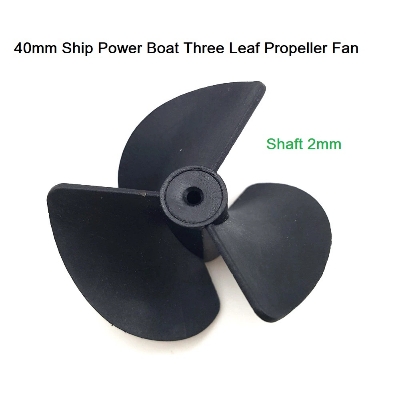 Picture of 40mm BOAT FAN Nylon Mini Boat Fan 3 Blade 40mm Shaft Hole 2mm 3 Vane Paddle 40mm Diameter Boat Motor Fans Boat Fans 