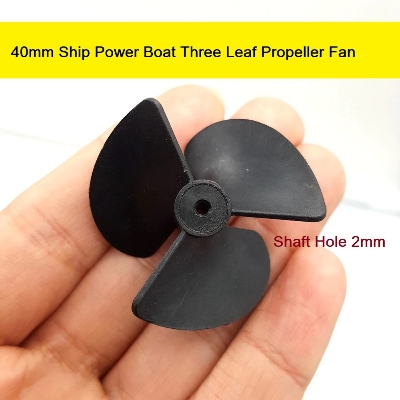 Picture of 40mm BOAT FAN Nylon Mini Boat Fan 3 Blade 40mm Shaft Hole 2mm 3 Vane Paddle 40mm Diameter Boat Motor Fans Boat Fans 