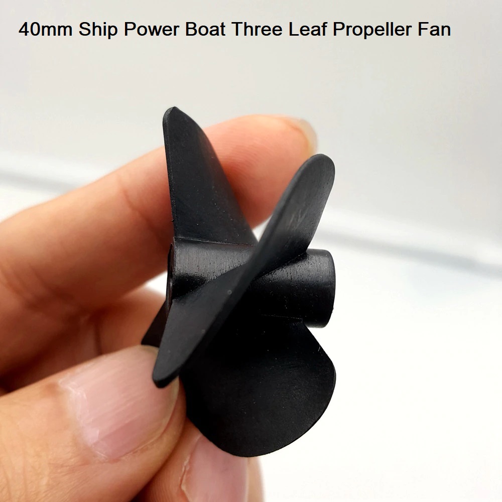 Picture of 40mm BOAT FAN Nylon Mini Boat Fan 3 Blade 40mm Shaft Hole 2mm 3 Vane Paddle 40mm Diameter Boat Motor Fans Boat Fans 