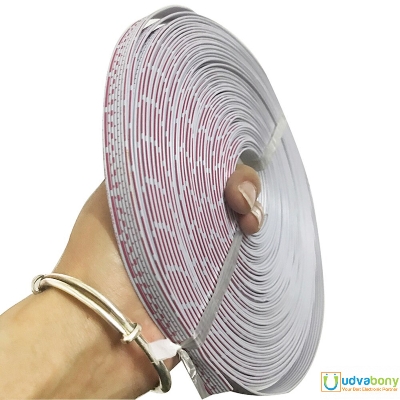 1Ft 10 Wire Ribbon Cable White Flat Flexible Jumper Wire DIY