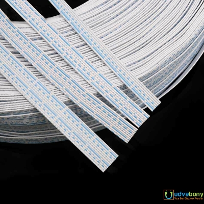 1Ft 10 Wire Ribbon Cable White Flat Flexible Jumper Wire DIY
