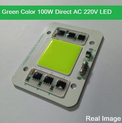 100W Green COB LED Light AC 220V Driverless Super Bright DIY