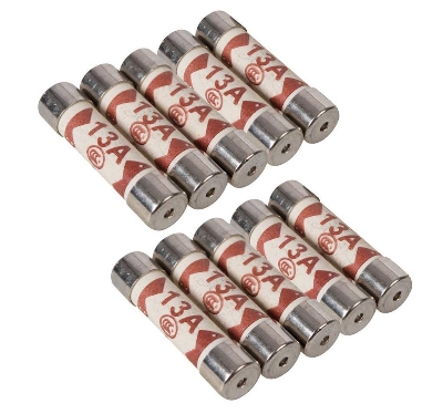 BS1362 13A 250V Ceramic Fuse 6x25mm Fast Blow Plug Fuse