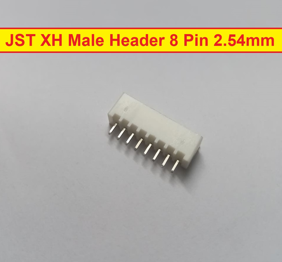 8 Pin JST Male Header 2.54mm Pitch Connector for Female Cable DIY