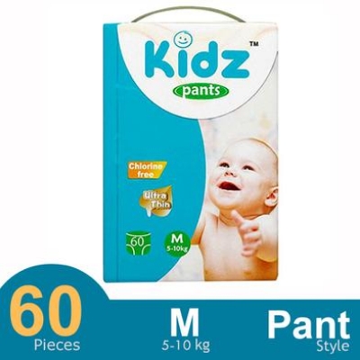 Picture of Kidz pant System Baby Diaper (M Size) (5-10 kg) (60pcs)