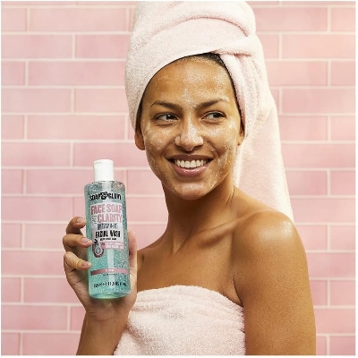Picture of Soap & Glory Face Soap and Clarity 3-In-1 Daily Detox Vitamin C Facial Wash, 350 ml