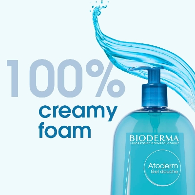 Picture of Bioderma - Atoderm - Hydrating Shower Gel - Moisturizing Face and Body Cleanser - Body Wash for Normal to Dry Sensitive Skin