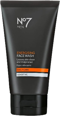 Picture of No7 Men Energising Face Wash and Scrub Daily Care for Sensitive Skin 150ml