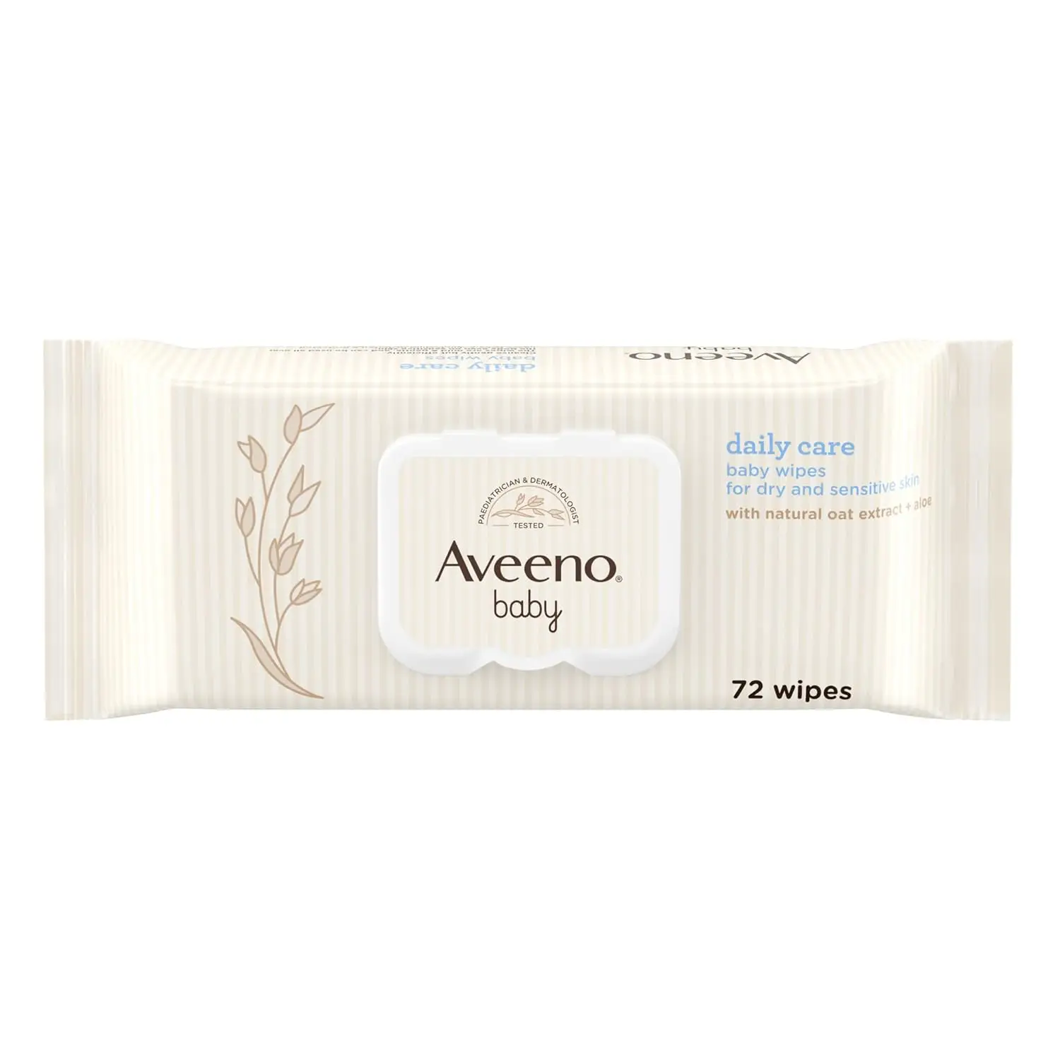 Picture of AVEENO Baby Daily Care Wipes - Cleanse Gently and Efficiently - Baby Wipes - Baby Essentials - 72 Wipes,