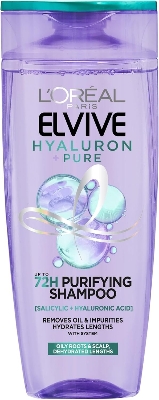 Picture of L’Oréal Paris L'OREAL Elvive Hyaluron Pure Shampoo For Oily Scalp & Dehydrated Lengths 400ml