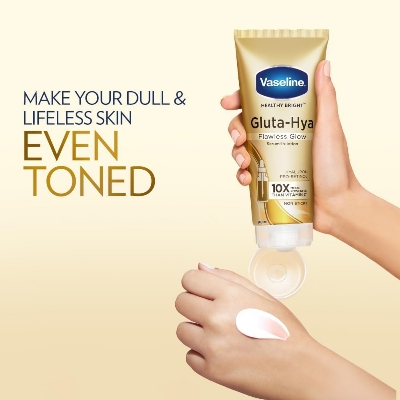 Picture of Vaseline Gluta-Hya Flawless Glow, 200ml, Serum-In-Lotion, Boosted With GlutaGlow, for Visibly Brighter Skin from 1st Use