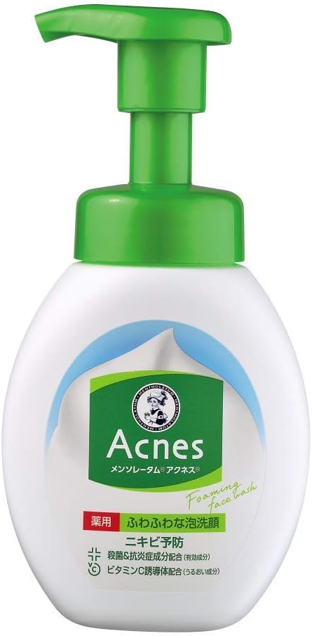 Picture of acnes foaming face wash アクネス(Acnes) 【医薬部外品】メンソレータム アクネス ニキビ予防薬用ふわふわ泡洗顔160mL