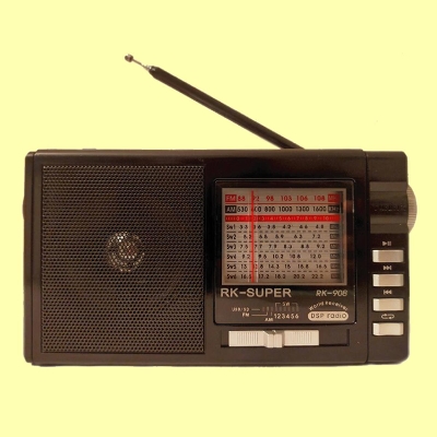 Picture of RK Super RK-908 High Quality AC/DC 8 Band (FM/AM/SW1-6) Radio with USB/SD Player