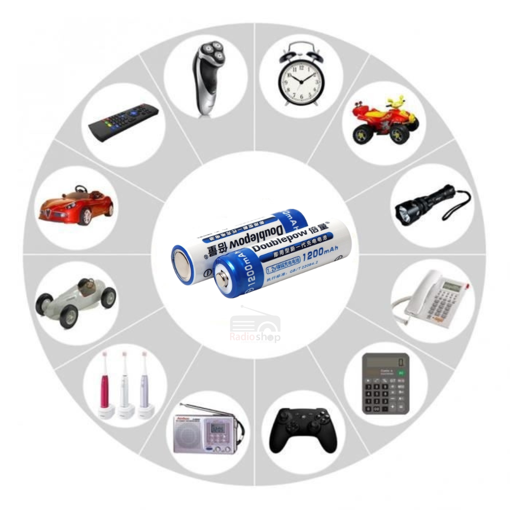 Picture of Doublepow AA 1200mAh 1.2V Ni-MH Rechargeable Battery, Pack of 1