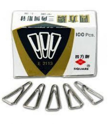 Picture of Square Triangle Paper Clip, 625, 25mm, Triangle Shape 1 Box (Pack of 50~75)
