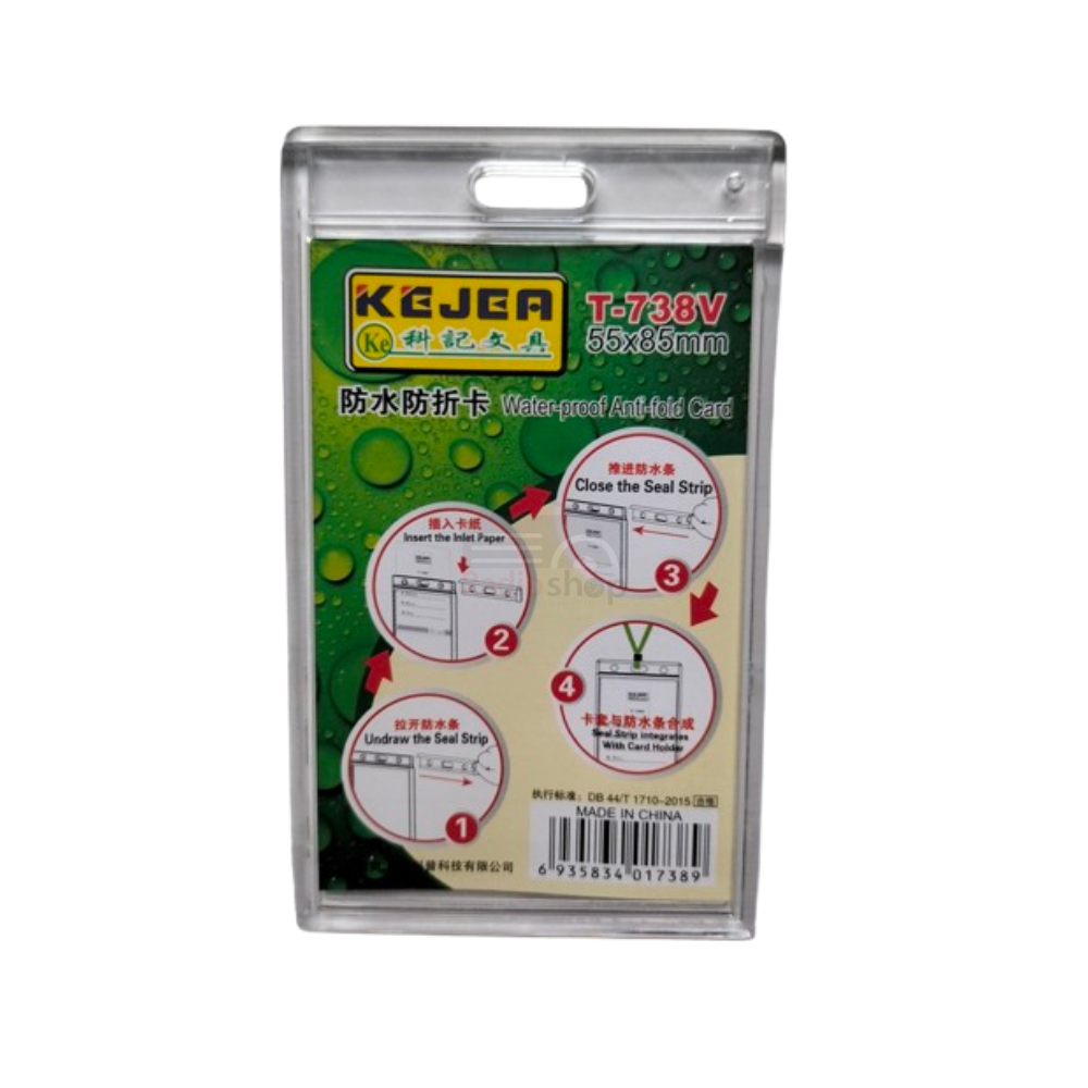 Picture of Kejea T-738V Sliding Plastic Waterproof ID Card Holder, Pack of 1