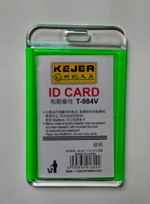Picture of Kejea T-984V Badges & Holders Crystal Color ID Card Holder 1Pc