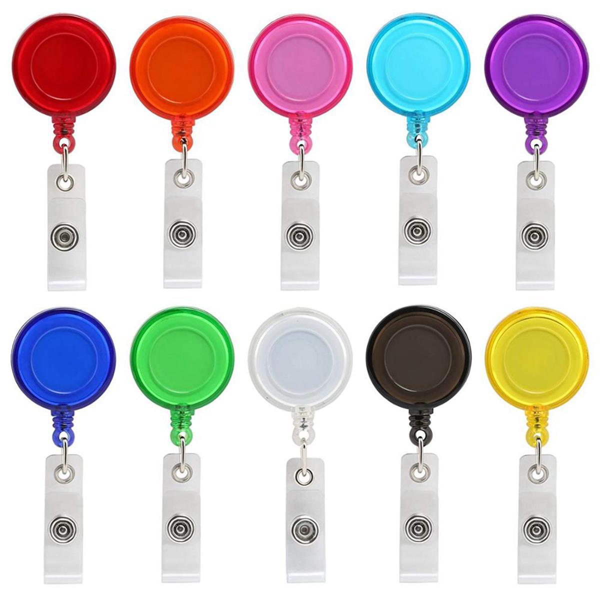 Picture of Yoyo ID Card Holder Badge Plastic Metal Retractable Reels for Lanyards 1 Piece