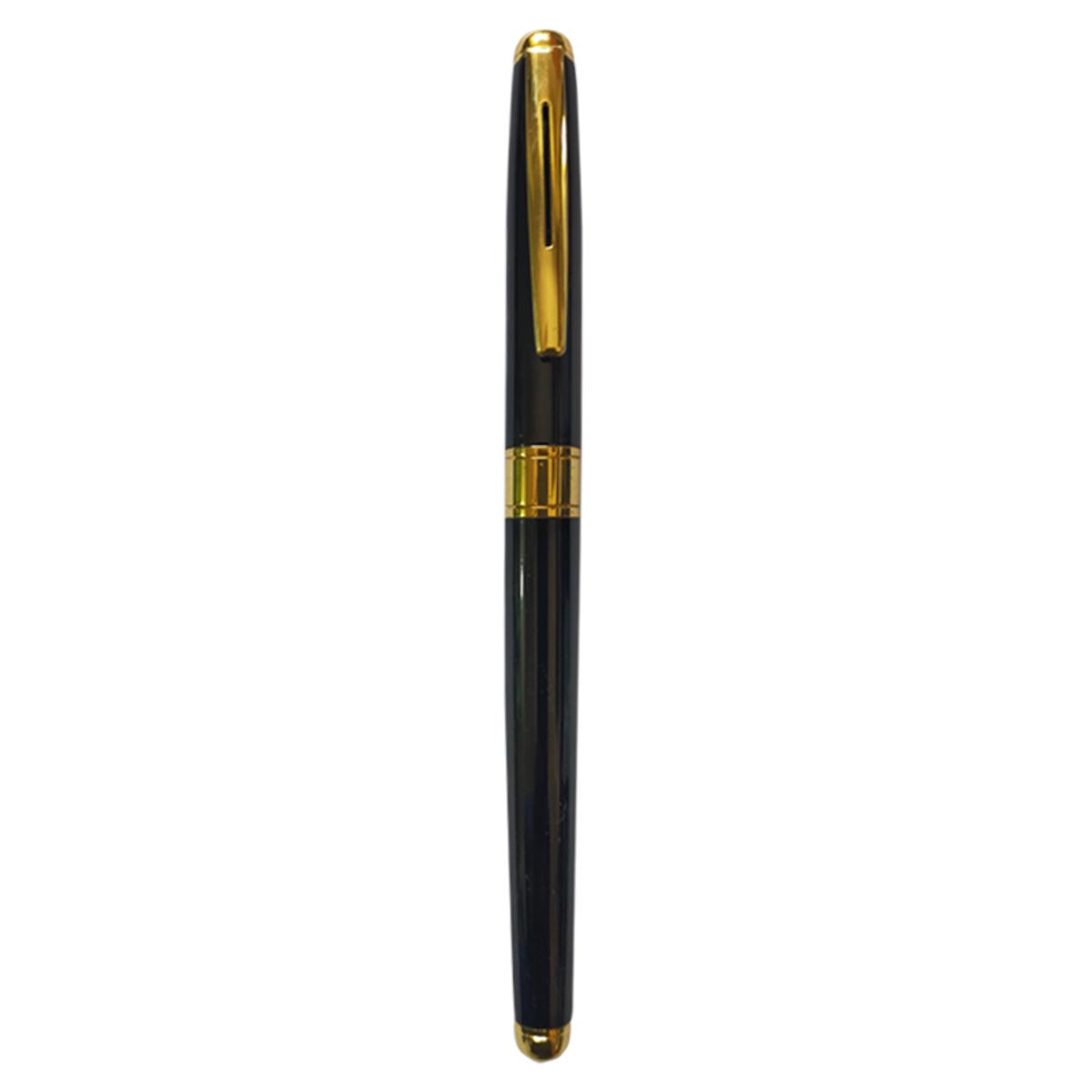 Picture of Jingpin RS-1 Metal Ballpoint Gel Pen Business Writing Signing Calligraphy Signature Pens Office School Black 1 Piece