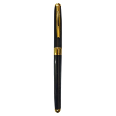 Picture of Jingpin RS-1 Metal Ballpoint Gel Pen Business Writing Signing Calligraphy Signature Pens Office School Black 1 Piece