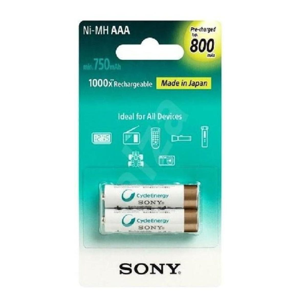 Picture of Sony Ni-MH AAA 800 mAh 1.2v Rechargeable Battery (Pair)