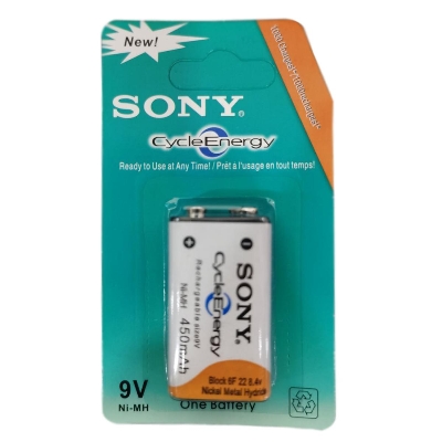 Picture of Sony 9V 450mAh Rechargeable Battery