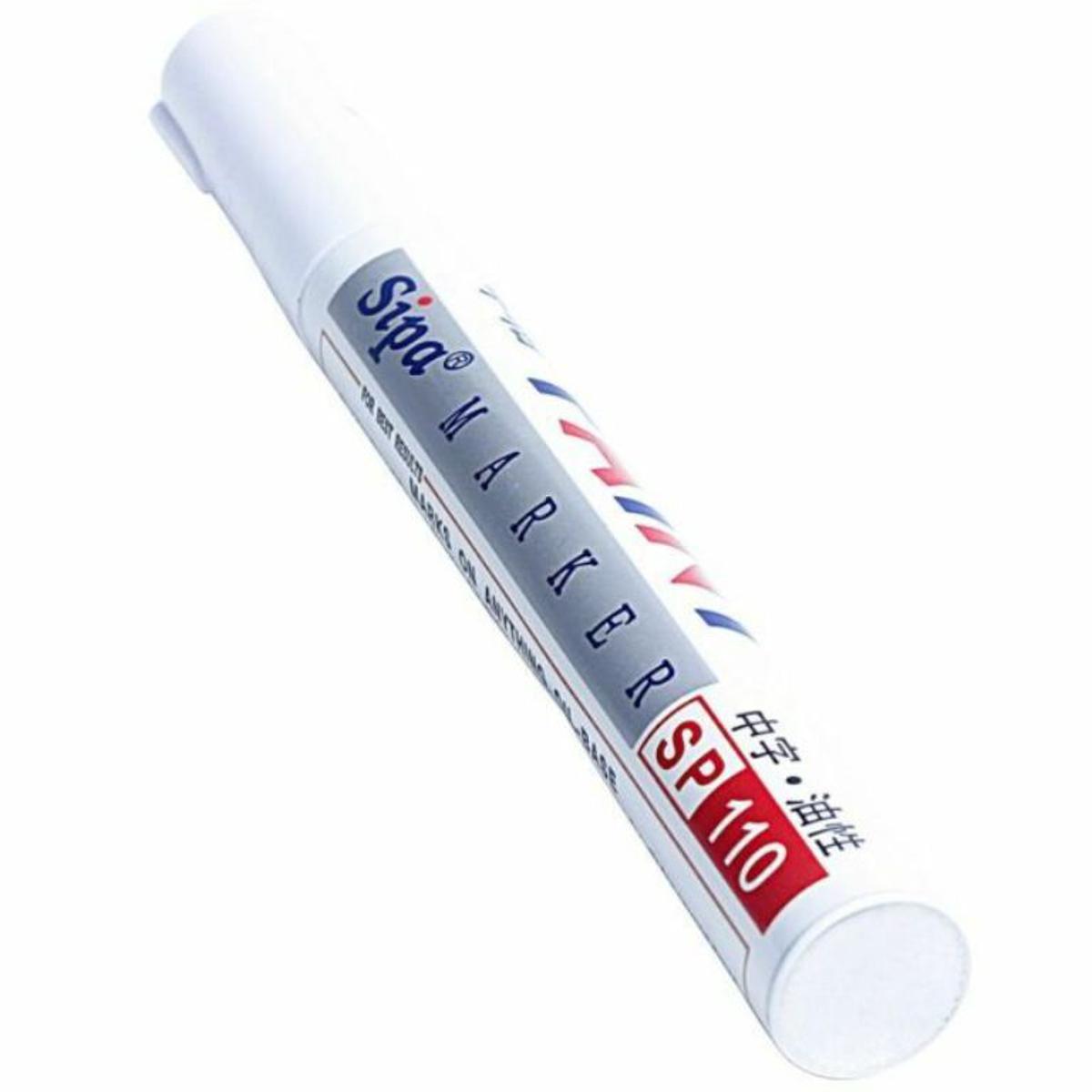 Picture of Sipa SP110 Paint Marker for Metal, Furniture use Paint Marker - White
