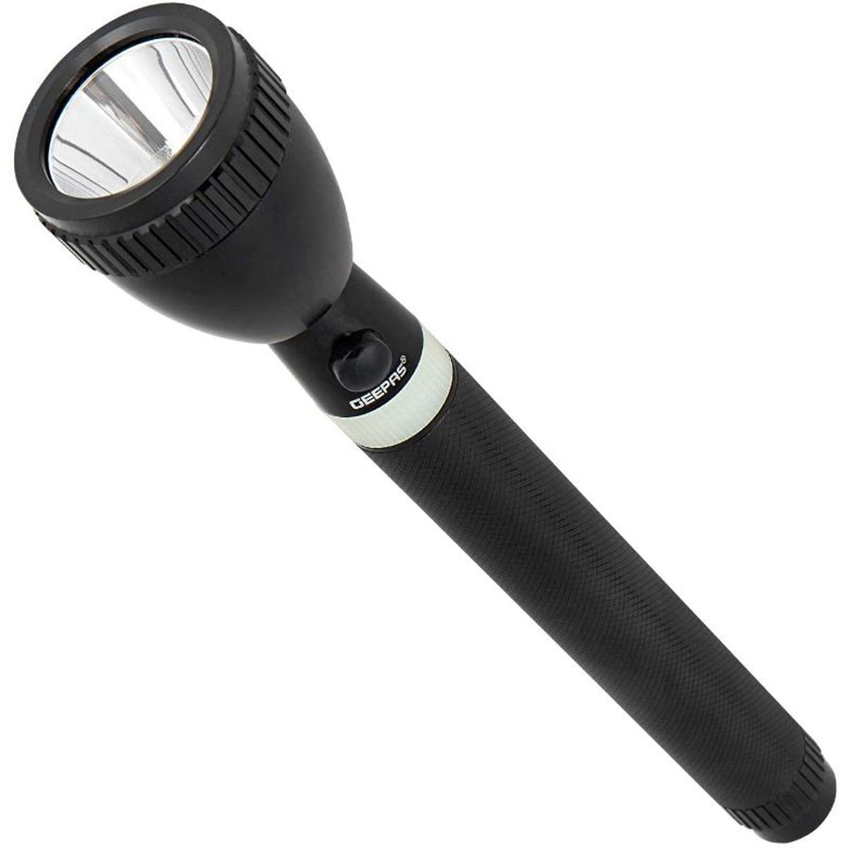 Picture of Geepas GFL-3803 Rechargeable LED Flash Torch Light - Black