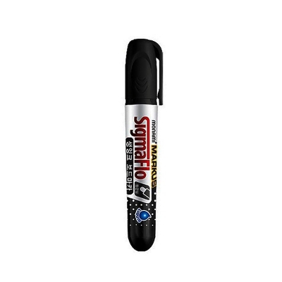 Picture of Monami SigmaFlo Liquid ink White Board Marker, Round Tip – Black